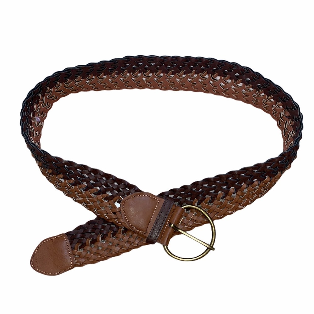 Brown Woven Braided Belt